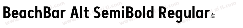 BeachBar Alt SemiBold Regular字体转换